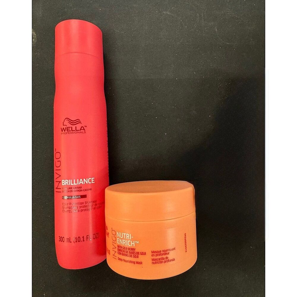 Wella Invigo Brilliance Color Protection Shampoo 10.1 oz & Mask 5.1 oz Duo